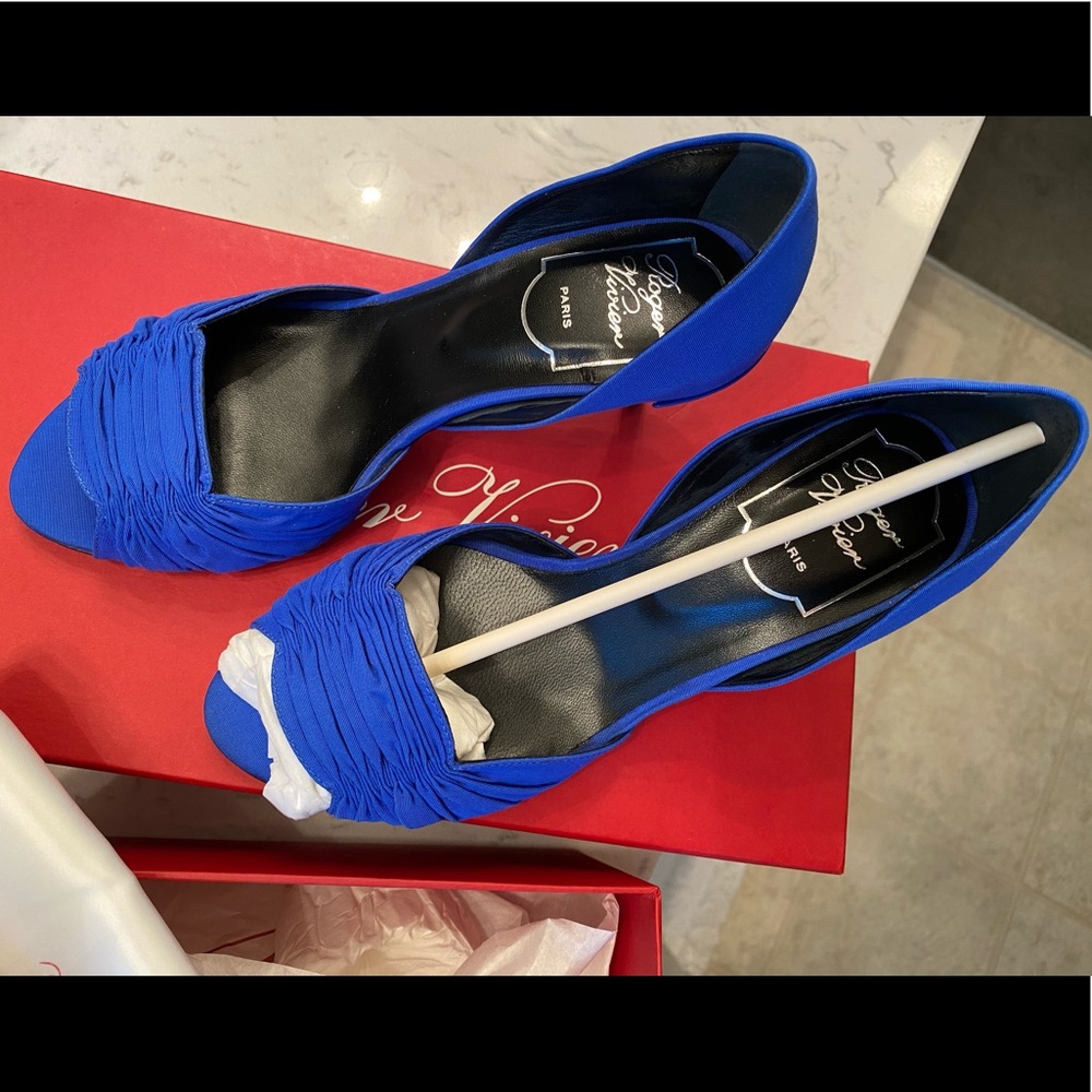 Roger Vivier Ruched Faille Pumps